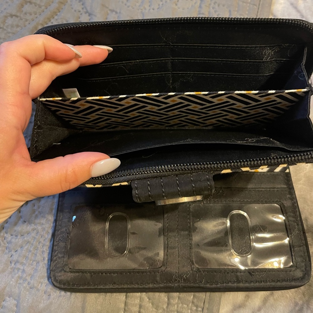 Vera Bradley Black Quilted Wallet - Picture 3 of 3